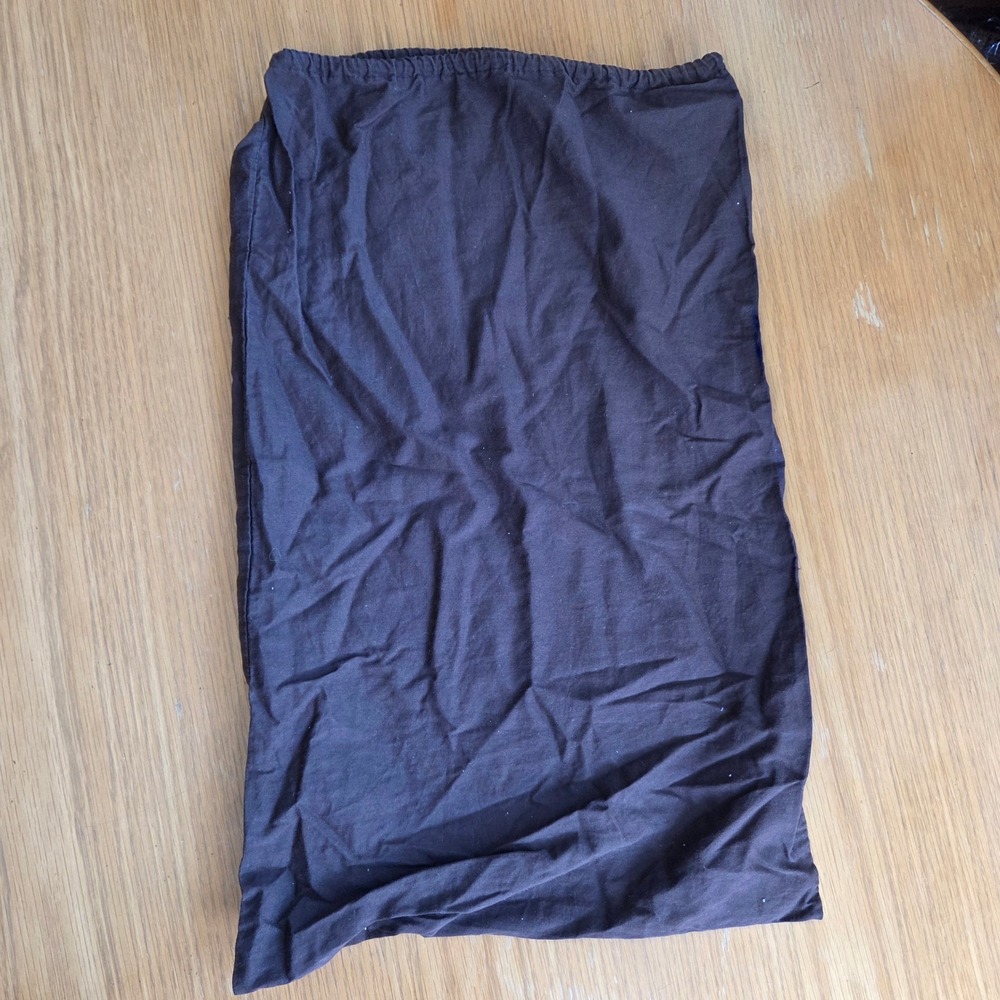 Gucci Dark Brown Cotton Drawstring Dust Bag Large 14.5x23 Logo Storage Bag - Picture 5 of 5